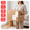 Umzugskartons 20 Stück, stabile Bücherkartons bis 25 kg 50 x 30 x 30 cm, 45 L - vuunot.com