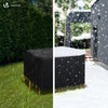 Abdeckung Gartenmöbel 420D Oxford Gewebe 135x135x73cm Schwarz - vuunot.com