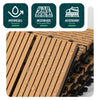 16 Stück WPC Terrassenfliesen 30x30 cm, Klickfliesen Outdoor 1.5m² Holzoptik - vuunot.com