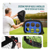 Fußballtor für Kinder 2er Set, 4 in 1 Klappbares Pop Up Tor 120x80x80cm - vuunot.com