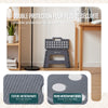 Klapphocker Faltbar Rutschfester Tritthocker mit Tragegriff 32 x 25 x 22 cm Grau - vuunot.com