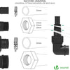 VOUNOT 3-in-1 Tauchpumpe mit Schwimmerschalter, Schmutzwasserpumpe Flachsaugend, 13500 l/h - vuunot.com