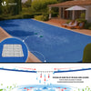 Poolabdeckung Rechteckig 160g/m² Doppelter Poolplane mit Aluminiumösen 5X10m - vuunot.com
