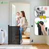 Treppenschutzgitter Türschutzgitter Ausziehbar 0-180CM Schwarz - vuunot.com