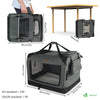 Hundebox faltbar, Oxford-Gewebe, Transportabel 60x44x44 cm M Grau - vuunot.com