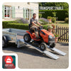 2 x Faltbare Auffahrrampe aus Verzinkter Stahl, Rutschfest Laderampen, 160 cm, Maximale Last 400kg - vuunot.com