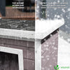 Katzenhaus aus Holz, Katzen Haus Katzenhütte für Draussen Outdoor, Grau - vuunot.com