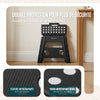 Klapphocker Faltbar Rutschfester Tritthocker mit Tragegriff 37 x 30 x 32,5 cm Schwarz - vuunot.com
