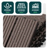 16 Stück WPC Terrassenfliesen 30x30 cm, Klickfliesen Outdoor 1.5m² Braun - vuunot.com