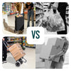 Aluminium Einkaufstrolley Treppensteiger, Trolly Einkaufswagen Klappbar, 2 Räder, Wasserdicht Oxford, 59L, Schwarz - vuunot.com