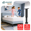 6X Möbelfüße Verstellbar Metall Höhenverstellbar 18-32 cm Schwarz - vuunot.com