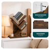Bücherregal Baumform Standregal Bücher Regal 30x16x40,5 cm Braun - vuunot.com