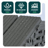 11 Stück Terrassenfliesen 30x30 cm, Klickfliesen Outdoor 1m² Anthrazit - vuunot.com