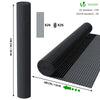 PVC Sichtschutzmatte 100x300 cm, Sichtschutz für Balkon Terrasse, Grau - vuunot.com
