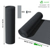 PVC Sichtschutzmatte 80x500 cm, Sichtschutz für Balkon Terrasse, Grau - vuunot.com