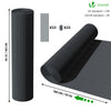 PVC Sichtschutzmatte 90x500 cm, Sichtschutz für Balkon Terrasse, Grau - vuunot.com