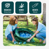 272 Liter Gartensack Gartenabfallsack mit Griffen, Laubsack für Grünabfall, 3er Set - vuunot.com