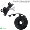 Flexible Rasenkante Beeteinfassungen Kunststoff, mit 80 Erdanker, Länge 40m Höhe 5cm, Schwarz - vuunot.com