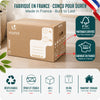 Umzugskartons 20 Stück, stabile Bücherkartons bis 25 kg 50 x 30 x 30 cm, 45 L - vuunot.com