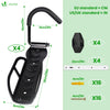 Fahrradhalter Wand 4er-Set zum Aufhängen mit Schutzpolster, Ideal für Garage o. Keller, Schwarz - vuunot.com