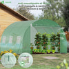 Gewächshaus Foliengewächshaus Winterfest Tomatenhaus Folientunnel, 3x3x2m 9m² - vuunot.com