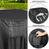 Abdeckung Gartenmöbel 420D Oxford Gewebe Ø190x73cm Schwarz - vuunot.com