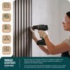6er Set Akustikpaneele 120 × 60 × 2,1 cm, Akustik Wandpaneele in Holzoptik Dunkel-Eiche - vuunot.com