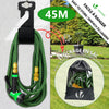 Flexibler Gartenschlauch 45m, Flexibel Wasserschlauch Dehnbarer mit 10 Sprühfunktionen, Messinganschlüssen,Grün - vuunot.com