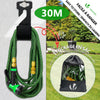 Flexibler Gartenschlauch 30m, Flexibel Wasserschlauch Dehnbarer mit 10 Sprühfunktionen, Grün - vuunot.com
