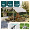 Metall Hühnerstall Hühnerhaus Freilaufgehege mit PE-Farbtuch 2x2x2m - vuunot.com
