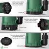 VOUNOT 3-in-1 Tauchpumpe mit Schwimmerschalter, Schmutzwasserpumpe Flachsaugend, 13500 l/h - vuunot.com