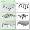 Bettgestell 180x200 cm Metallbett mit Lattenrost und Stauraum unter dem Bett - vuunot.com
