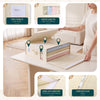 3 Stück Bettwäsche Organizer mit Sichtfenster 38,5x33x12 cm Beige - vuunot.com