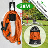 Flexibler Gartenschlauch 30m, Flexibel Wasserschlauch Dehnbarer mit 10 Sprühfunktionen, Orange - vuunot.com
