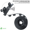 Flexible Rasenkante Beeteinfassungen Kunststoff, mit 80 Erdanker, Länge 40m Höhe 5cm, Anthrazit - vuunot.com