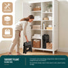Klapphocker Faltbar Rutschfester Tritthocker mit Tragegriff 32 x 25 x 22 cm Schwarz - vuunot.com