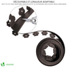Flexible Rasenkante Beeteinfassungen Kunststoff, mit 30 Erdanker, Länge 10m Höhe 5cm, Braun - vuunot.com