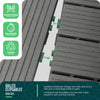 22 Stück Terrassenfliesen 30x30 cm, Klickfliesen Outdoor 2m² Anthrazit - vuunot.com