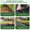 Unkrautvlies für Garten 1x50m, Gartenvlies Wasserdurchlässig 100g/m² - vuunot.com