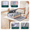 6 Stück Bettwäsche Organizer mit Sichtfenster 38,5x33x12 cm Grau - vuunot.com