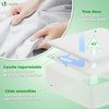VOUNOT 2er-Set Matratzenschoner 200x200x30cm, wasserdichte Atmungsaktive Matratzenauflage Weiß - vuunot.com