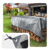 3x5m Abdeckplane 180 g/m² Wasserdicht lkw Plane mit Ösen, Gewebeplane Grau - vuunot.com