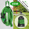 Flexibler Gartenschlauch 45m, Flexibel Wasserschlauch Dehnbarer mit 10 Sprühfunktionen, Grün - vuunot.com