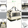 Hundebox faltbar, Oxford-Gewebe, Transportabel 60x44x44 cm M Beige - vuunot.com