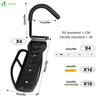 Fahrradhalter Wand 4er-Set zum Aufhängen, Ideal für Garage o. Keller, schwarz - vuunot.com