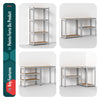 Schwerlastregal 2er Set, Regal Lagerregal Kellerregal, 80x40x160cm, 4 Böden - vuunot.com