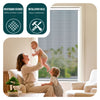 Insektenschutzrollo Fenster PVC Rahmen zuschneidbar  L80 x H130 cm Weiß - vuunot.com