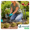 2in1 Kniebank für Gartenarbeit, Gartenhocker Klappbar, Grau - vuunot.com