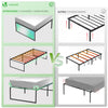 Bettgestell 90x190 cm Metallbett mit Lattenrost und Stauraum unter dem Bett - vuunot.com