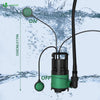 VOUNOT Schmutzwasserpumpe Tauchpumpe Schmutzwasser mit Integriertem Schwimmer, Abwasserpumpe Fördermenge 8000 l/h - vuunot.com
